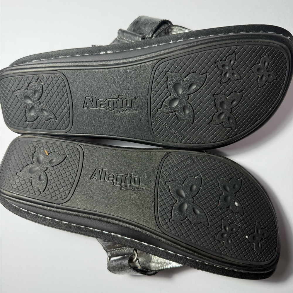 Alegria Women's Silver Sandals Size 41 /US 10-10.5 - Picture 6 of 7
